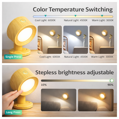 Lampada da parete magnetica LumiSpot™ 360°